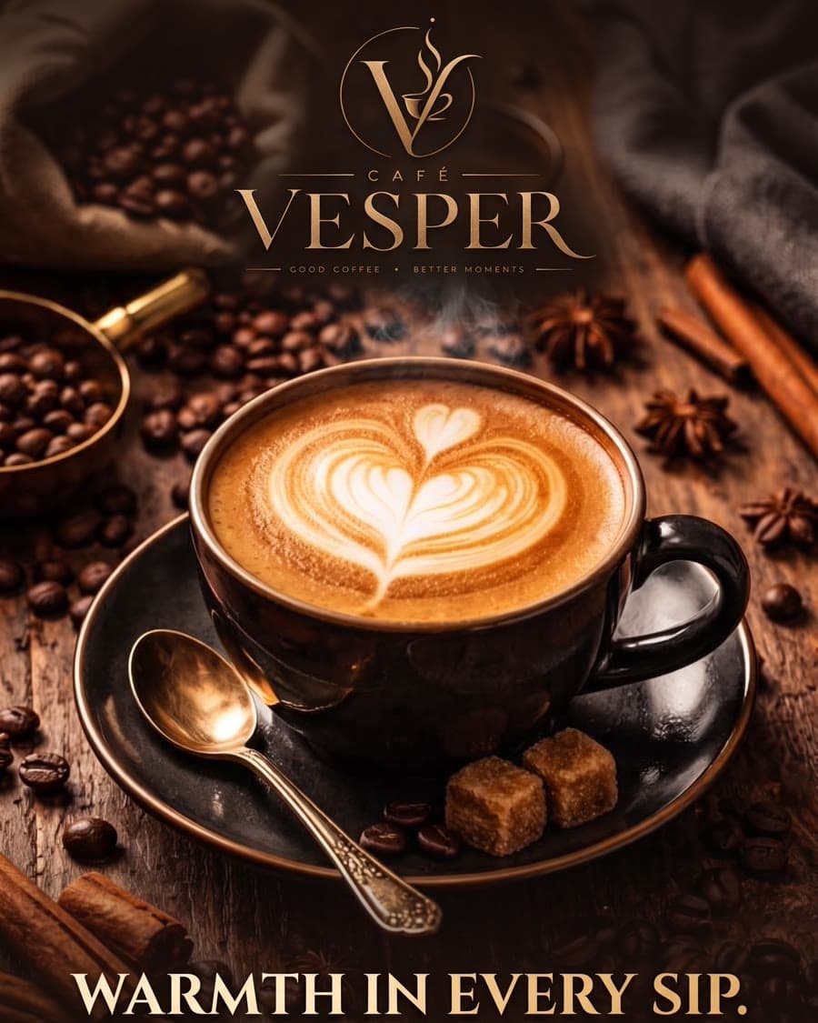 Finished café campaign ad