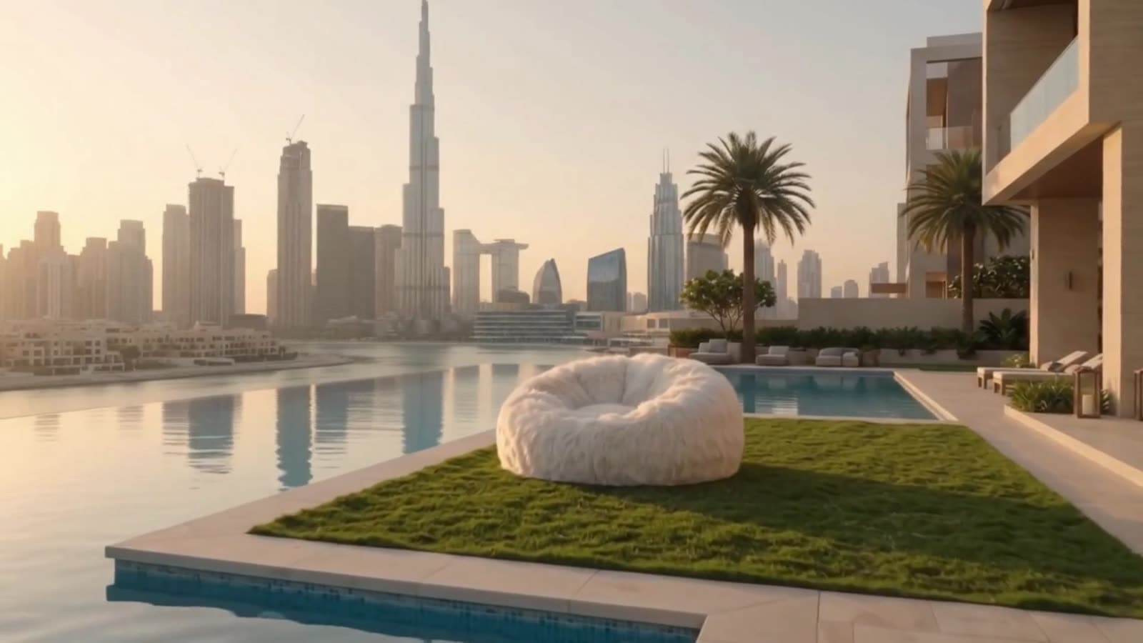 Luxury lifestyle promo film for a statement bean bag